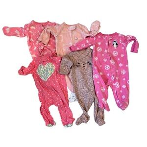 Bundle of Pink Carter’s Footies